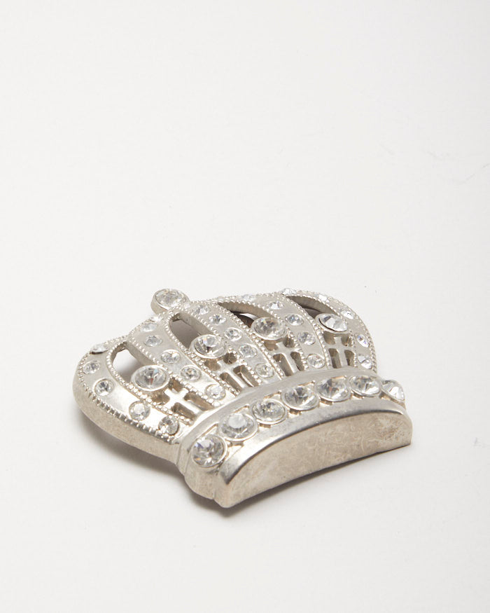 Vintage Y2k 00s Royal Gem Crown Belt Buckle