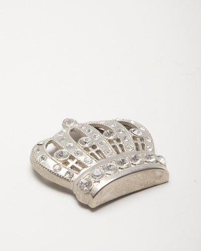 Vintage Y2k 00s Royal Gem Crown Belt Buckle