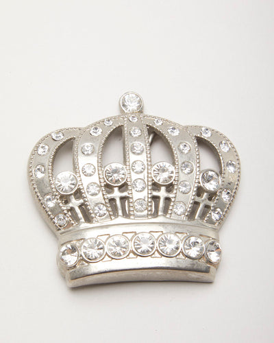 Vintage Y2k 00s Royal Gem Crown Belt Buckle