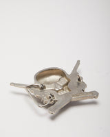 Y2k 00s Skull &amp; Gun Revolver Belt Buckle