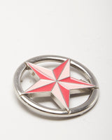Y2k 00s Pink Nautical Star Belt Buckle