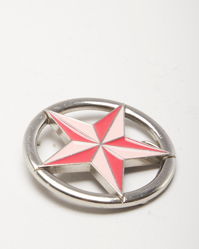 Y2k 00s Pink Nautical Star Belt Buckle