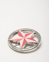 Y2k 00s Pink Nautical Star Belt Buckle