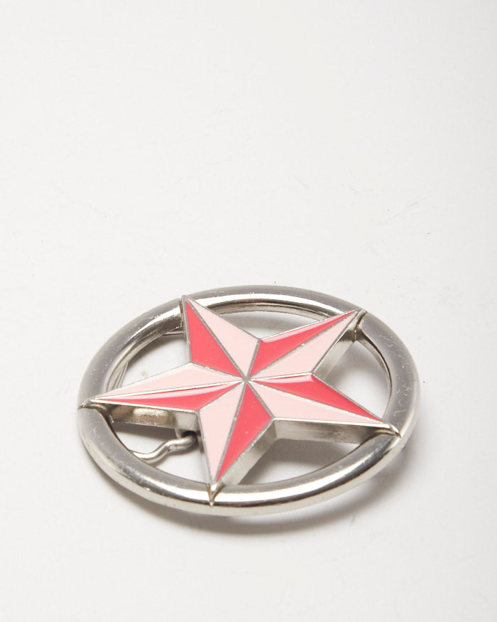 Y2k 00s Pink Nautical Star Belt Buckle