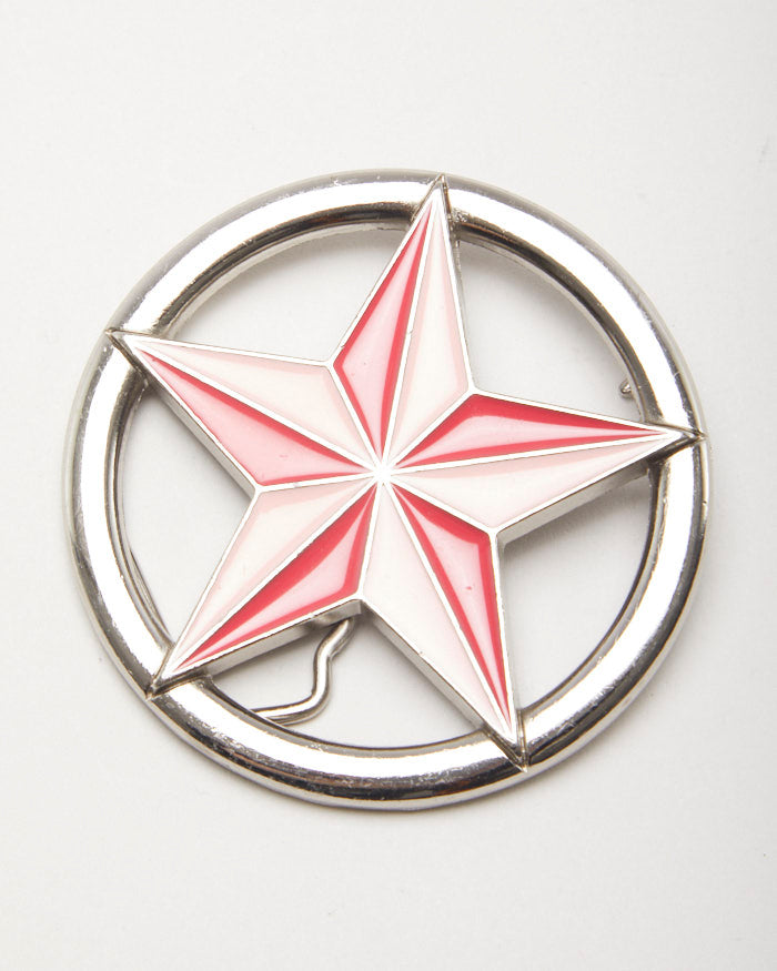 Y2k 00s Pink Nautical Star Belt Buckle