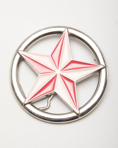 Y2k 00s Pink Nautical Star Belt Buckle