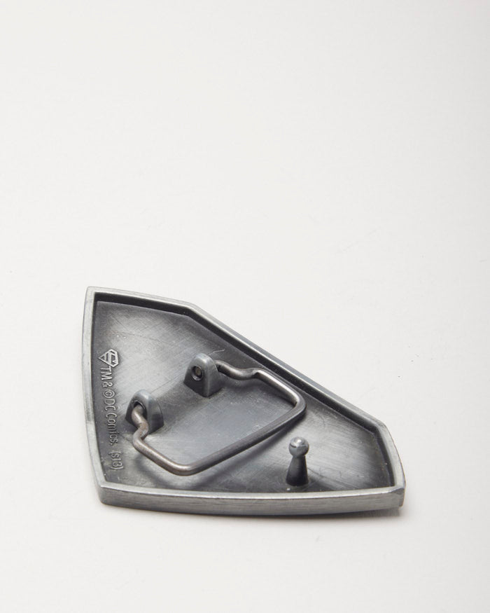 Superman Black &amp; Silver Belt Buckle