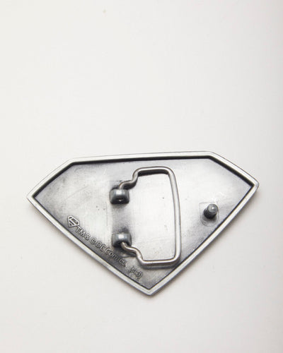 Superman Black & Silver Belt Buckle