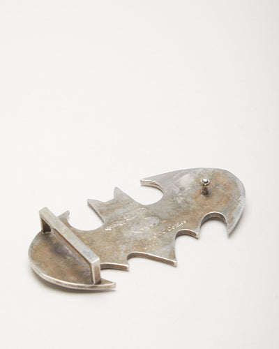 Y2k 00s Silver Batman Belt Buckle