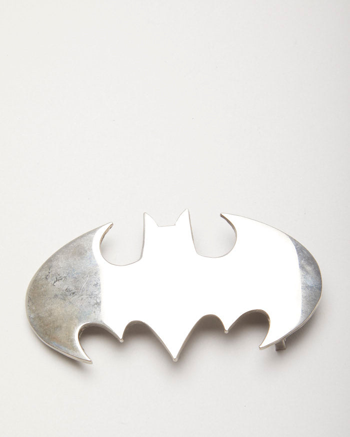 Y2k 00s Silver Batman Belt Buckle