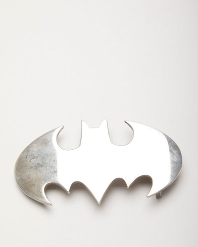 Y2k 00s Silver Batman Belt Buckle