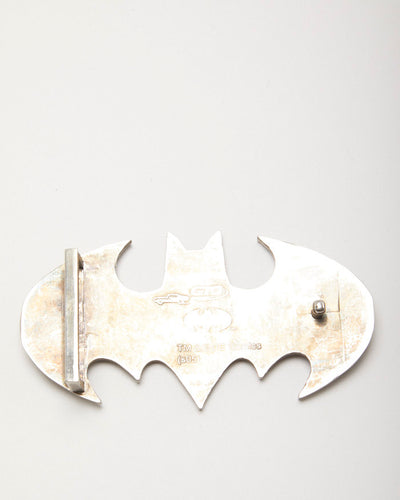 Y2k 00s Silver Batman Belt Buckle
