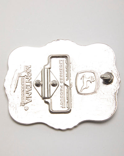 Vintage Montana Silver Smith John Deer Girl Belt Buckle