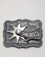 Vintage Western Spur Spinning Belt Buckle
