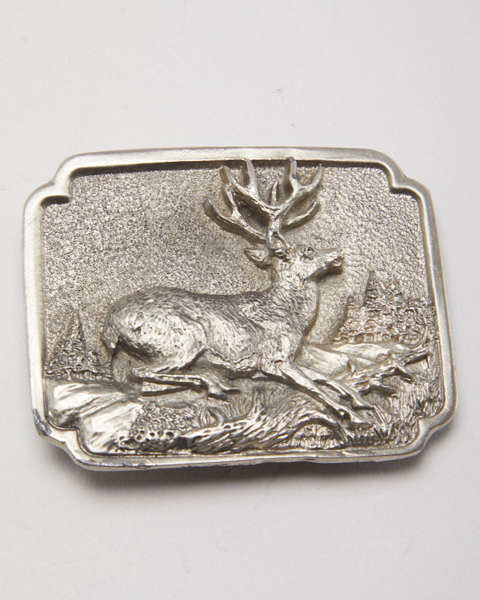 Vintage 90s Katz Deer Belt Buckle