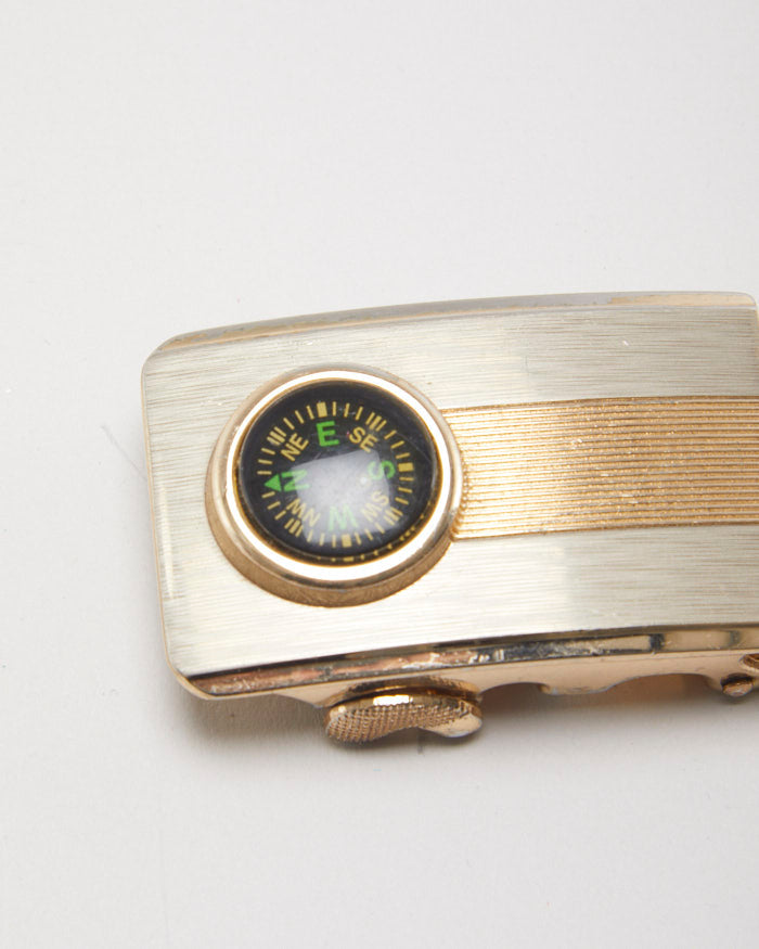 Compass Gold Belt Buckle