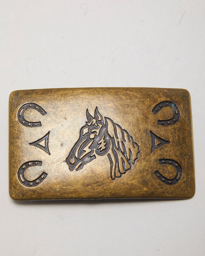 Vintage Chambers  Lucky Horse Shoe Belt Buckle