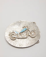 Vintage Motorcycle Belt Buckle