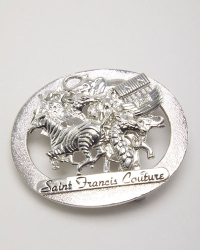 Vintage 80s Saint Francis Couture Belt Buckle