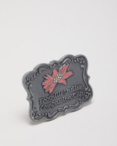 Y2k 00s Foothill Ladies Compassion Cup Belt Buckle