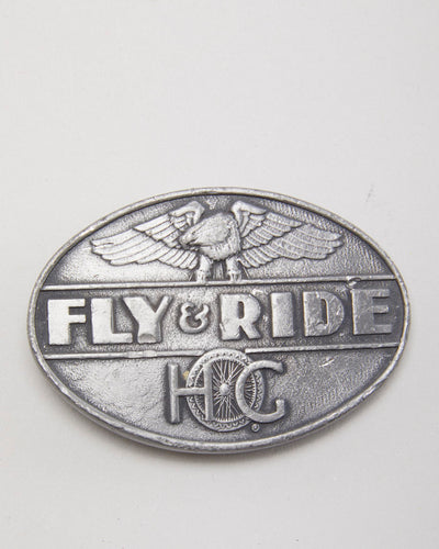 Vintage Harley Davidson Hog Fly & Ride Belt Buckle