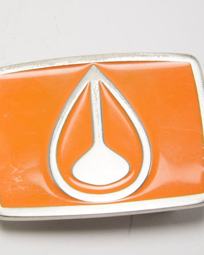 Y2k 00s Nixon Orange Belt Buckle