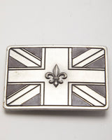 Y2k 00s Junín Jack Fleur De Lis Belt Buckle