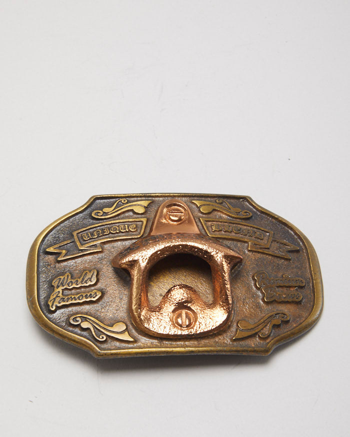 Vintage Unique Blend Premium Brew Bottler Opener Belt Buckle