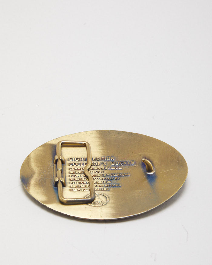 Vintage 1982 Heston National Finals Rodeo Belt Buckle