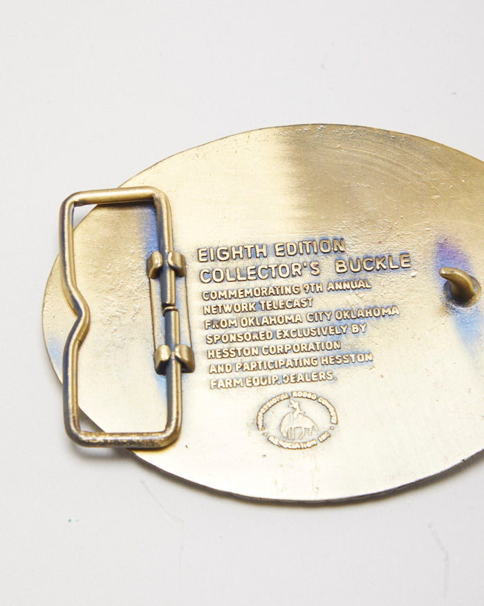 Vintage 1982 Heston National Finals Rodeo Belt Buckle