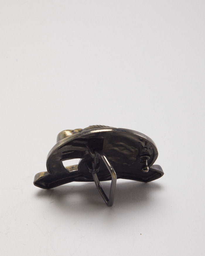 Pewter USA Bald Eagle Belt Buckle
