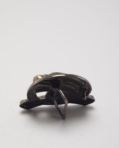 Pewter USA Bald Eagle Belt Buckle