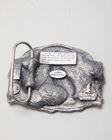 Vintage 1989 Wolf &amp; Moon Belt Buckle