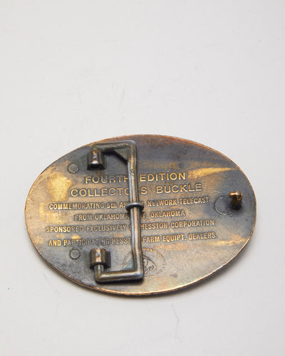 Vintage 1978 Hesston Rodeo National Finals Belt Buckle