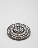 Y2k 00s Round Gem Belt Buckle