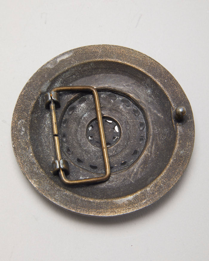 Y2k 00s Round Gem Belt Buckle