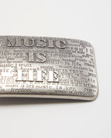 Y2k 00s Music Is Life Belt Buckle