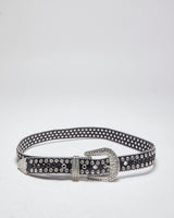 Y2k 00s Glitter Rhinestone Belt - W32-38