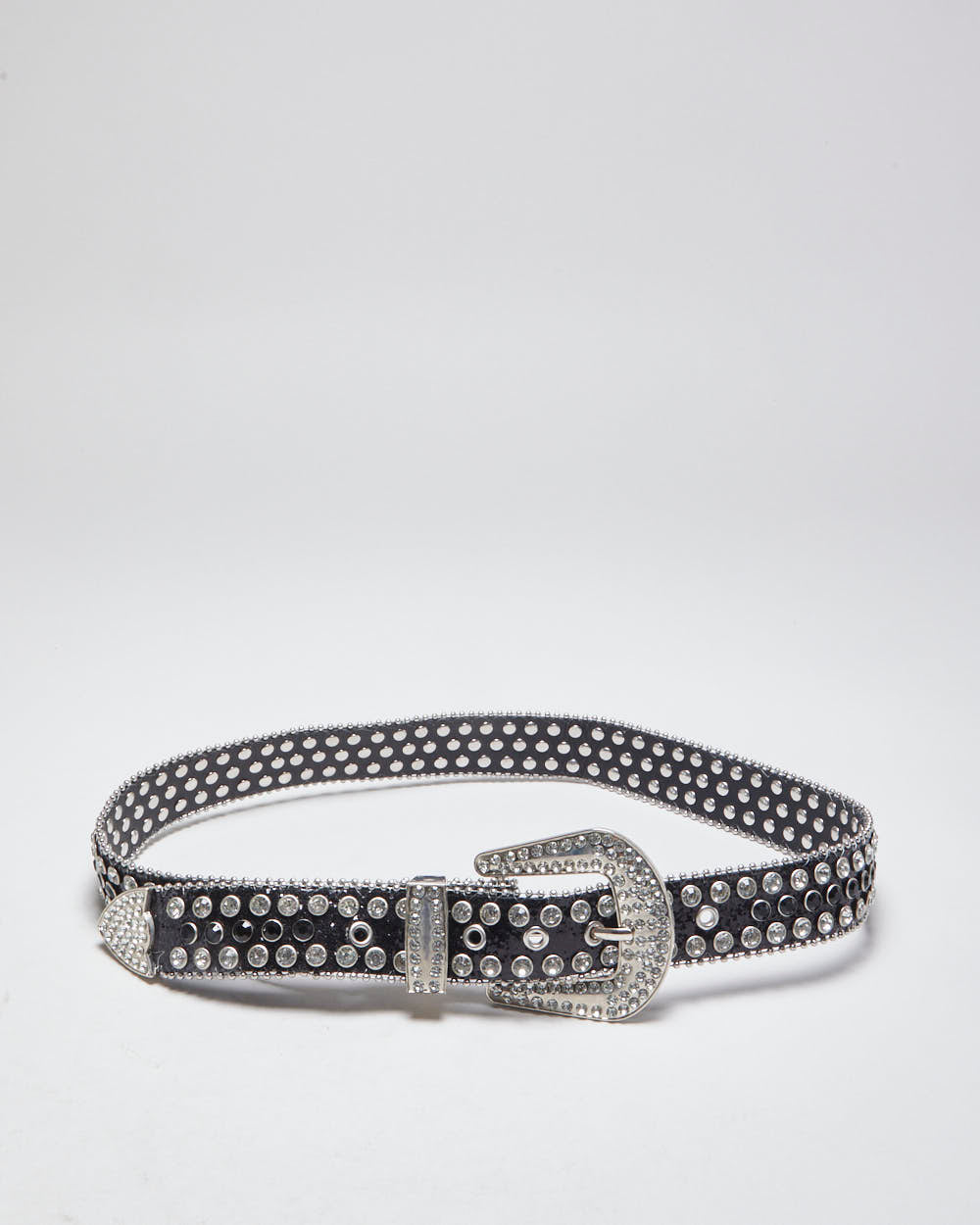 Y2k 00s Glitter Rhinestone Belt - W32-38