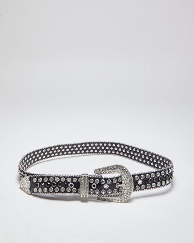 Y2k 00s Glitter Rhinestone Belt - W32-38