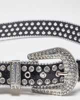 Y2k 00s Glitter Rhinestone Belt - W32-38