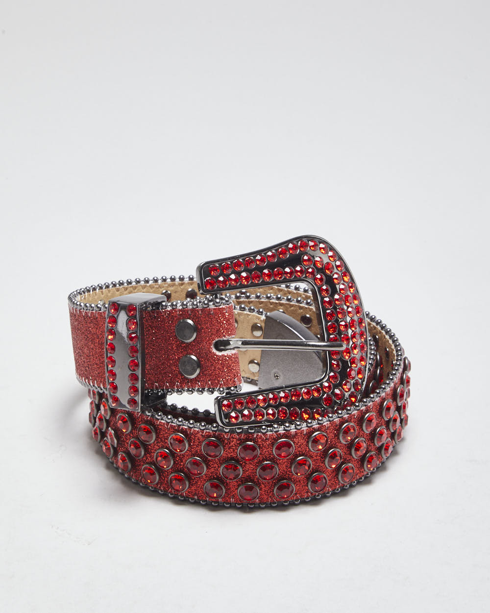 Y2k 00s Glitter Rhinestone Belt - W29-35