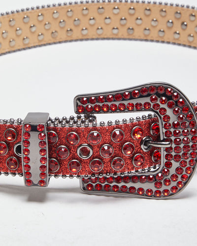 Y2k 00s Glitter Rhinestone Belt - W29-35
