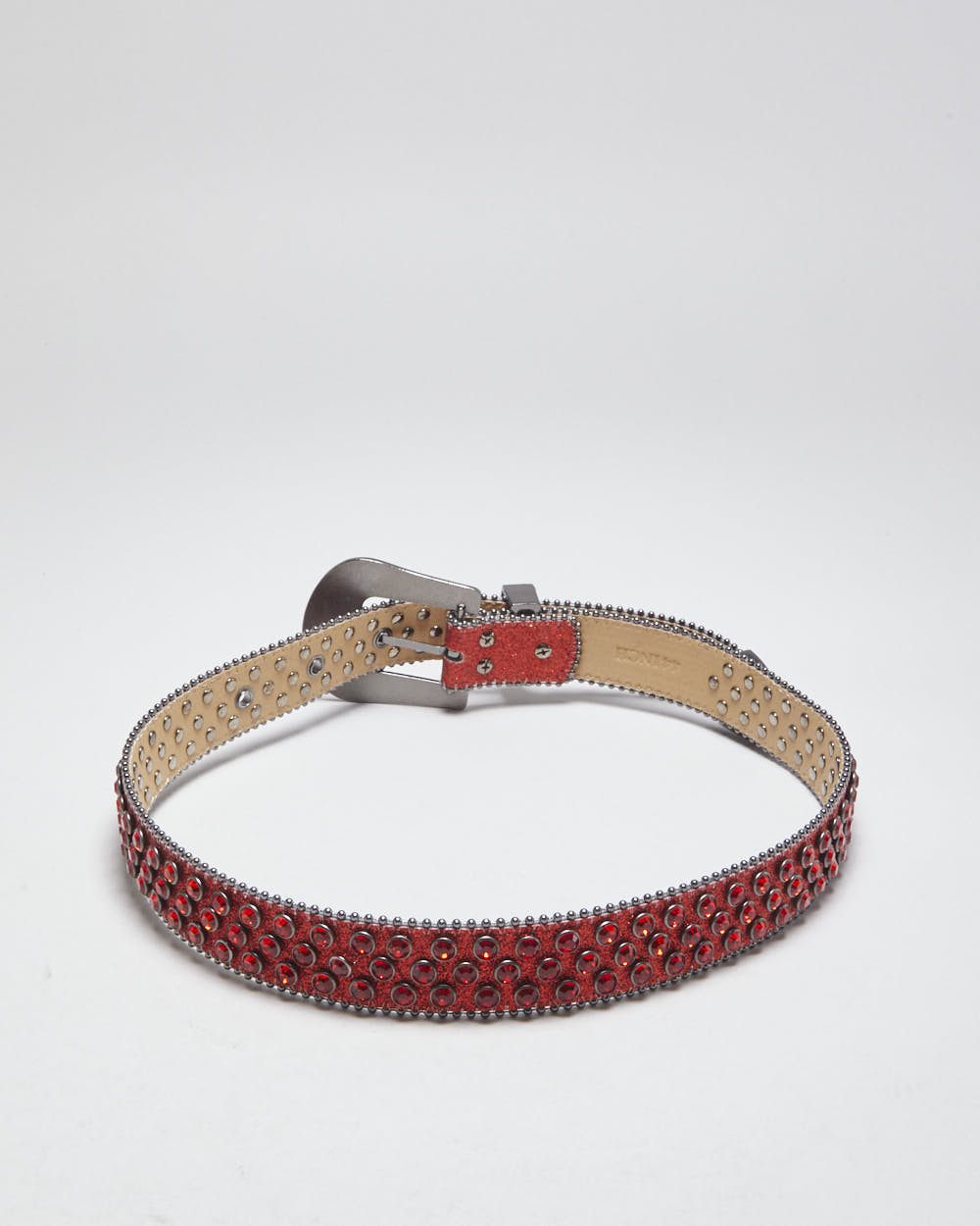Y2k 00s Glitter Rhinestone Belt - W29-35