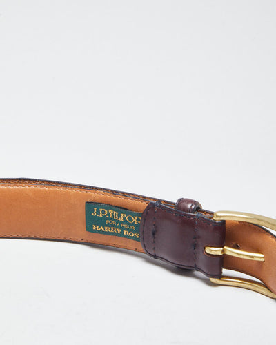 Vintage J.P. Tilford Brown Leather Belt - W35-39