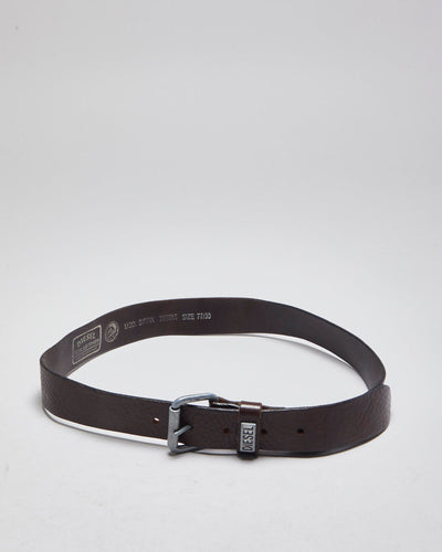 Vintage Diesel Brown Leather Belt - W28-32