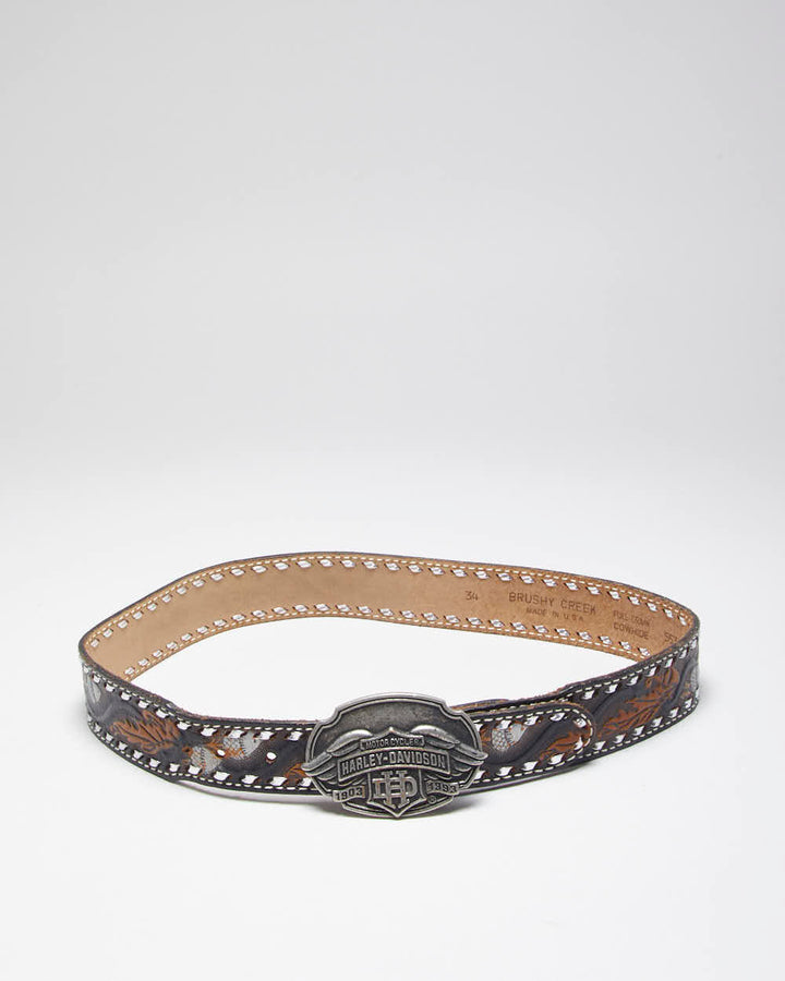 Harley Davidson Leather Belt - W30-34
