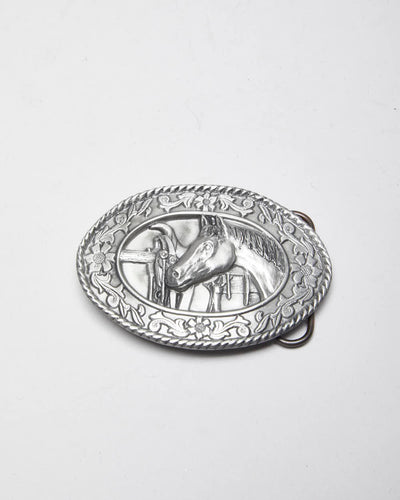 Vintage Y2k 00s Horse Belt Buckle