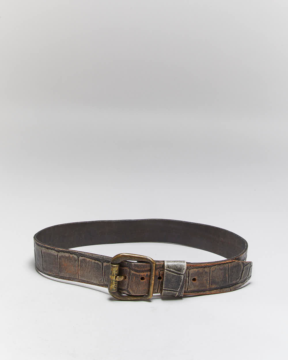 Vintage Y2k 00s Diesel Leather Belt - W32-W36