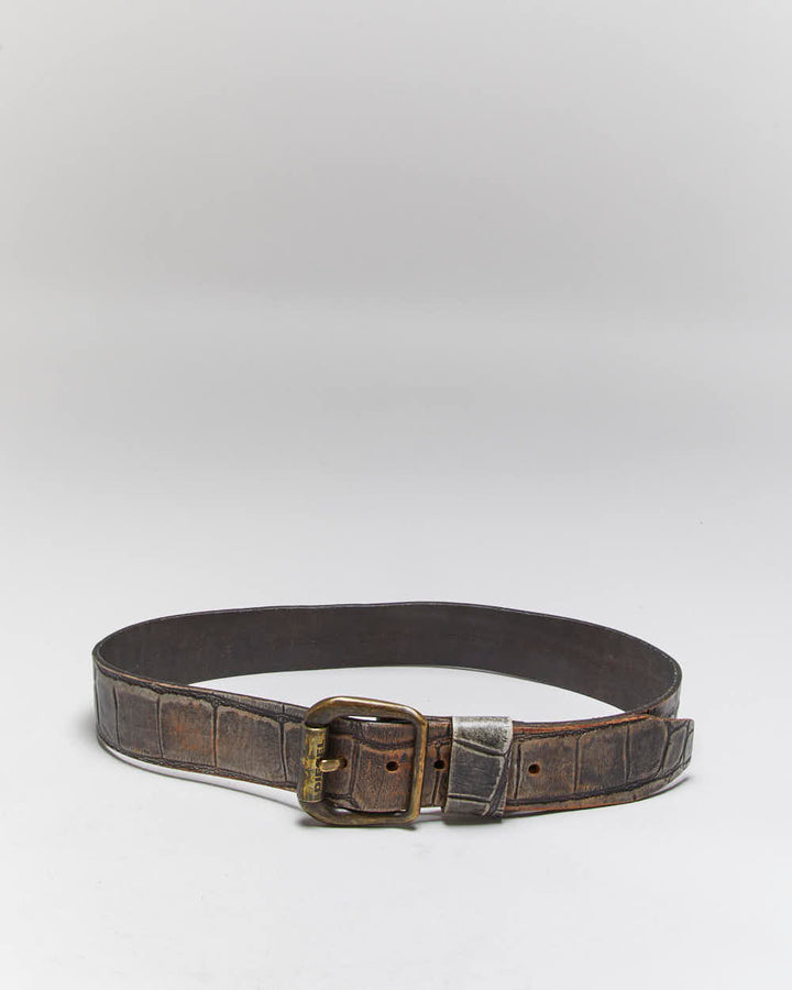 Vintage Y2k 00s Diesel Leather Belt - W32-W36 – Rokit